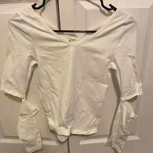 NWT Helmut Lang cut-out sleeve top